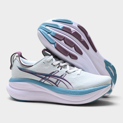 ASICS GEL-NIMBUS 28 Women’s Running Shoes – White / Purple
