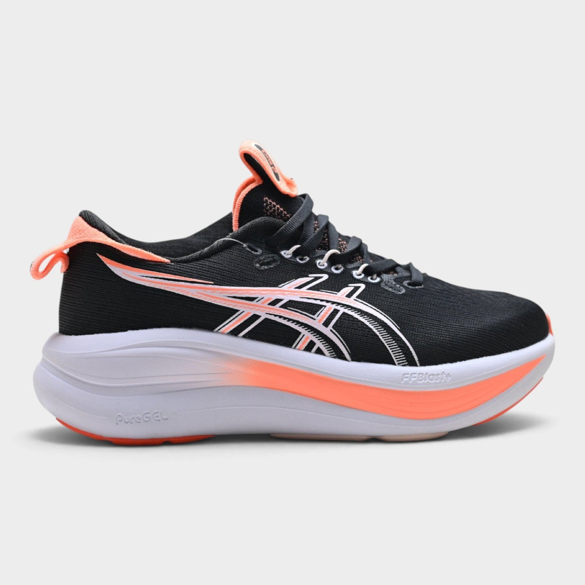ASICS GEL-NIMBUS 28 Women’s Running Shoes – Black / Coral