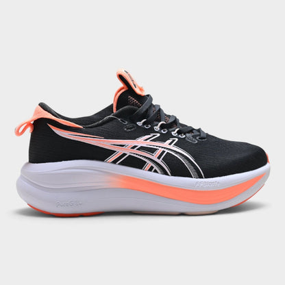 ASICS GEL-NIMBUS 28 Women’s Running Shoes – Black / Coral