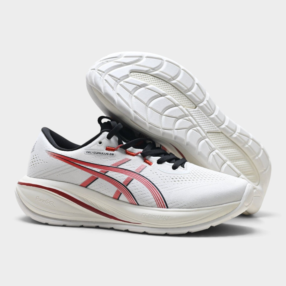 ASICS GEL-CUMULUS 28 Men’s Running Shoes – White/Red