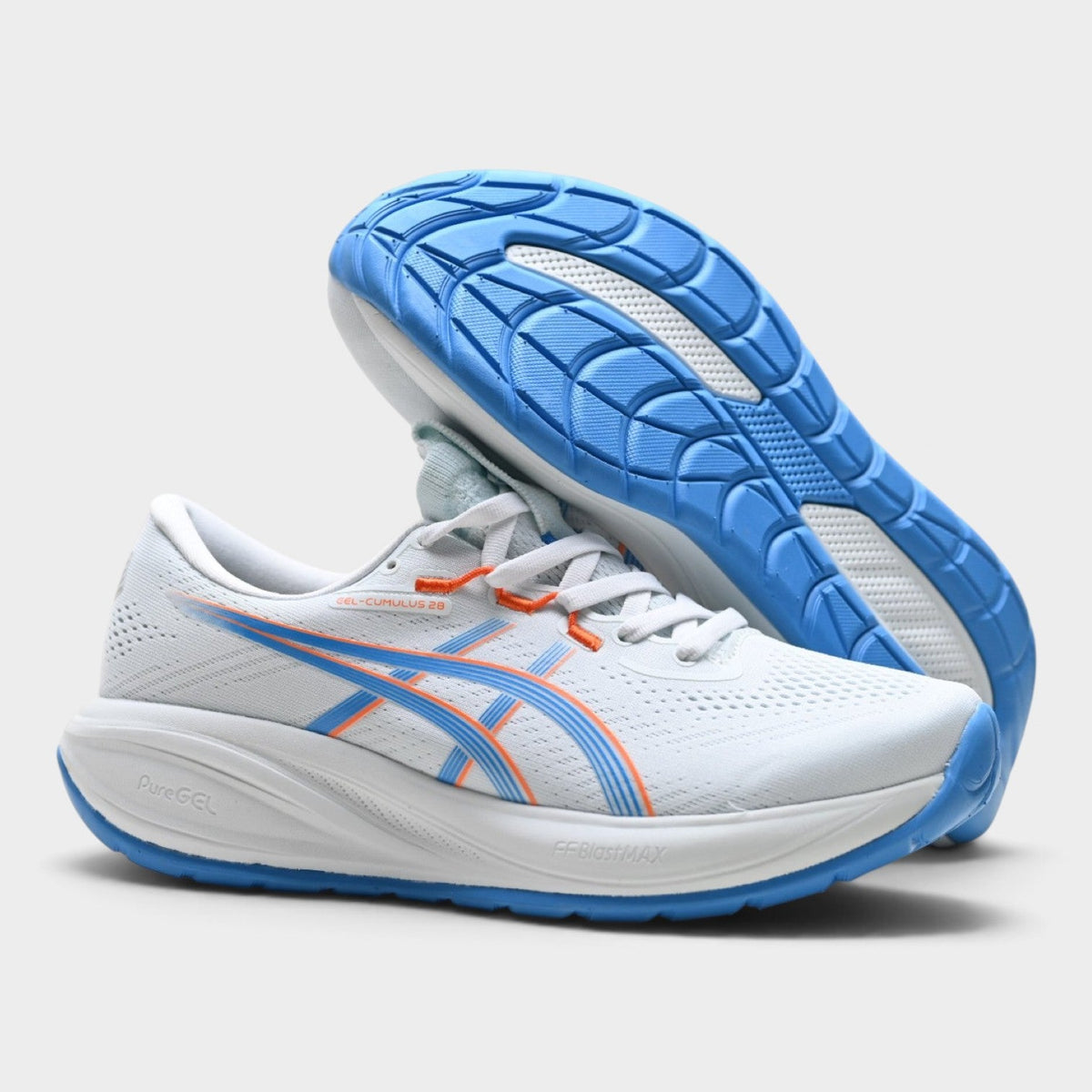 ASICS GEL-CUMULUS 28 Men’s Running Shoes – White/Blue