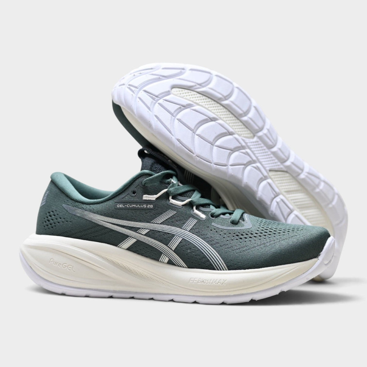 ASICS GEL-CUMULUS 28 Men’s Running Shoes – Green/White