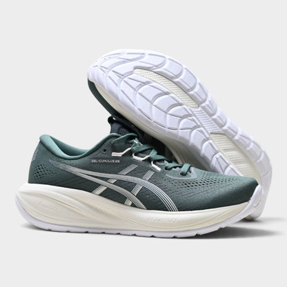 ASICS GEL-CUMULUS 28 Men’s Running Shoes – Green/White