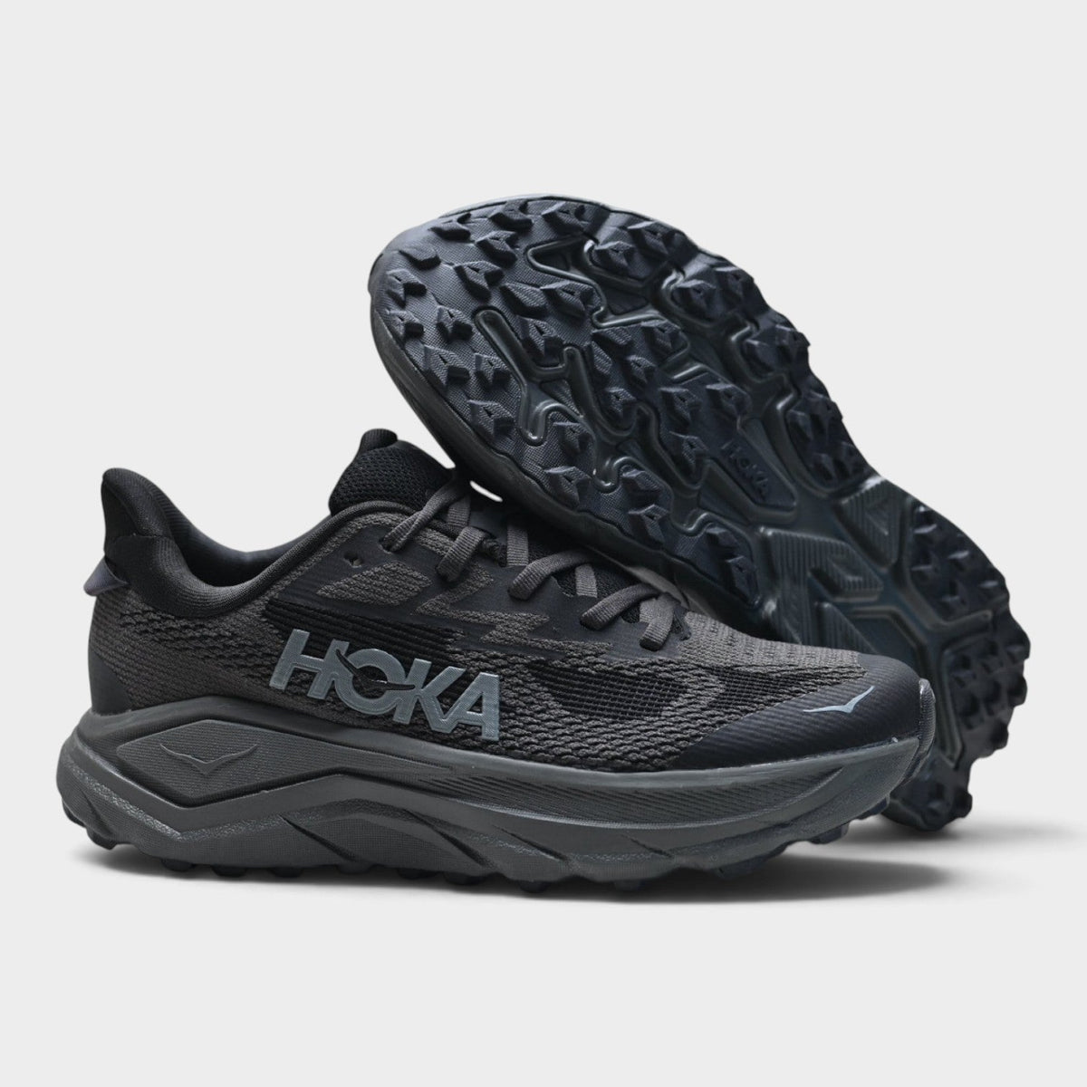 HOKA Challenger 8 Men's Trail Running Shoes – Black/Charcoal