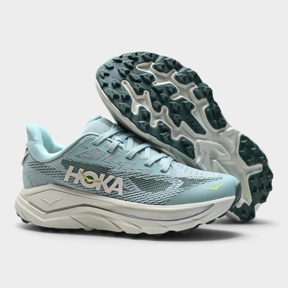 HOKA Challenger 8 Women's Trail Running Shoes – Mint/Cream