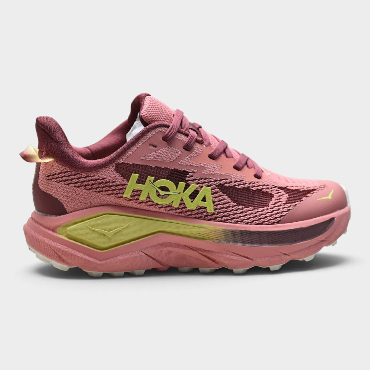 HOKA Challenger 8 Men's Trail Running Shoes – Rose/Lime