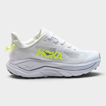 HOKA Challenger 8 Men's Trail Running Shoes – White/Lime