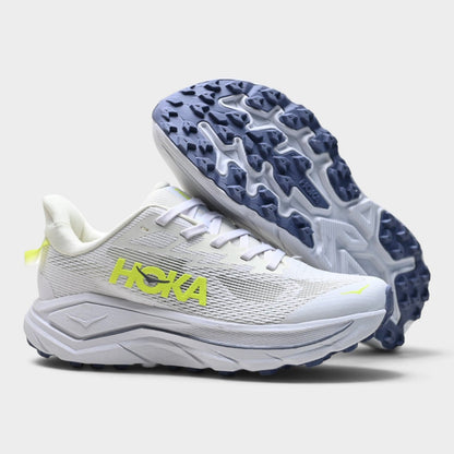 HOKA Challenger 8 Men's Trail Running Shoes – White/Lime