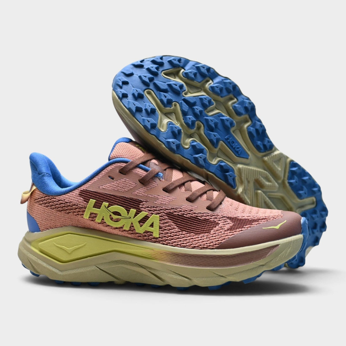 HOKA Challenger 8 Women's Trail Running Shoes – Rose/Blue