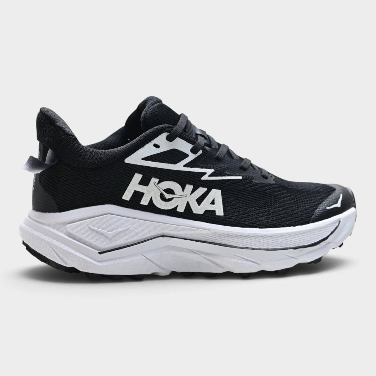 HOKA Challenger 8 Men's Trail Running Shoes – Black/White
