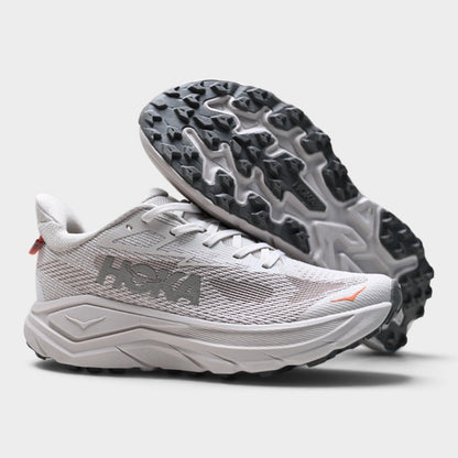 HOKA Challenger 8 Women's Trail Running Shoes – White/Orange