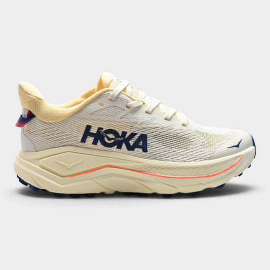 HOKA Challenger 8 Women's Trail Running Shoes – Cream/Navy