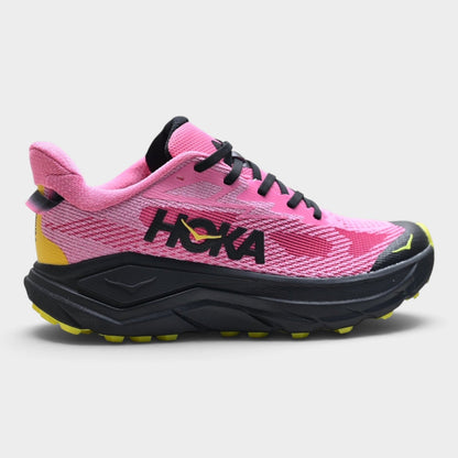 HOKA Challenger 8 Women's Trail Running Shoes – Pink/Lime