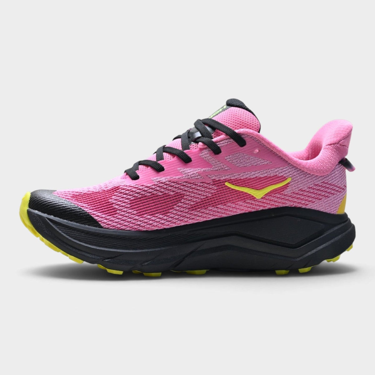 HOKA Challenger 8 Women's Trail Running Shoes – Pink/Lime