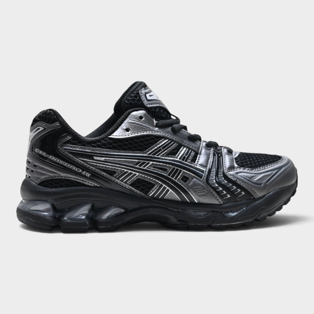 ASICS GEL-KAYANO 14 Unisex SportStyle Trainers – Black/Silver