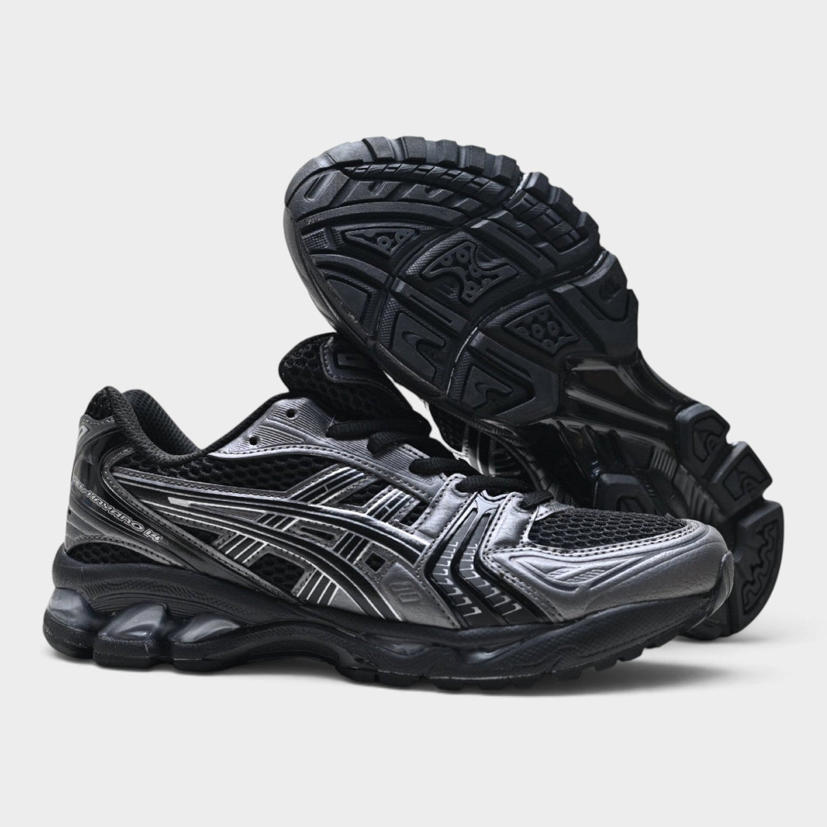 ASICS GEL-KAYANO 14 Unisex SportStyle Trainers – Black/Silver