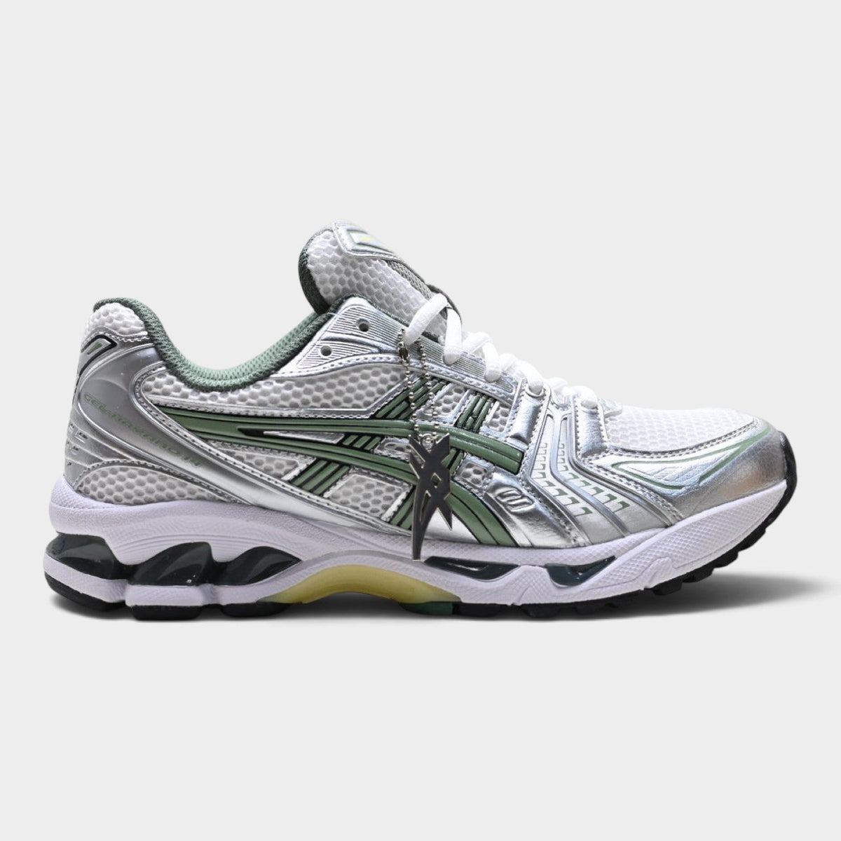 ASICS GEL-KAYANO 14 Unisex SportStyle Trainers – Silver/Mint