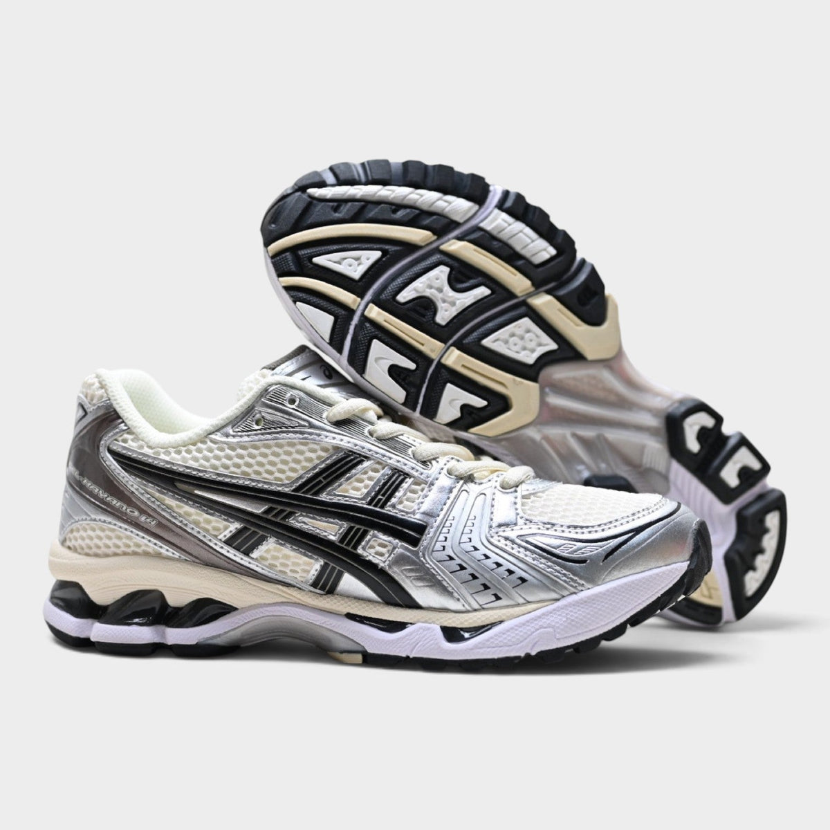 ASICS GEL-KAYANO 14 Unisex SportStyle Trainers – Cream/Black