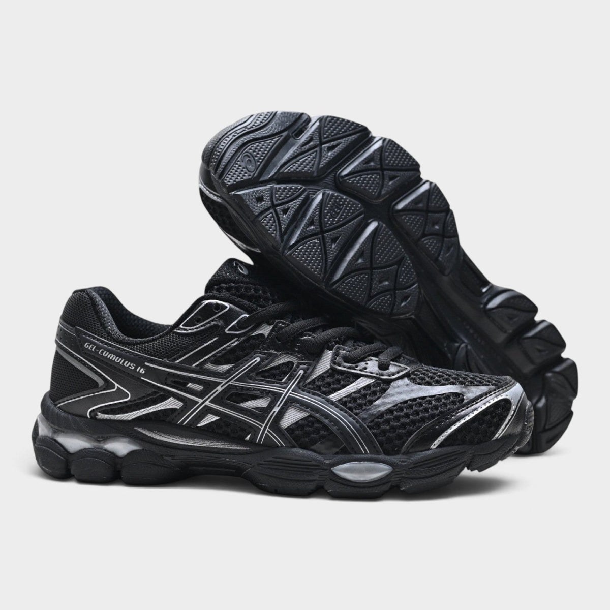 ASICS GEL-CUMULUS 16 Men's Cushioned SportStyle Trainers – Black/Silver