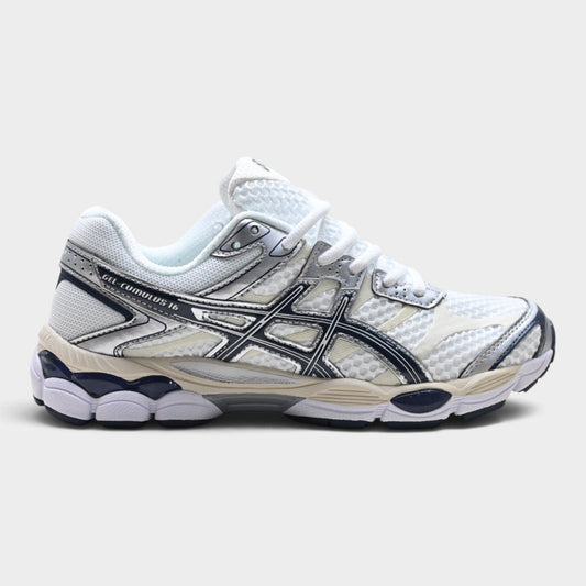 ASICS GEL-CUMULUS 16 Men's Cushioned SportStyle Trainers – White/Navy