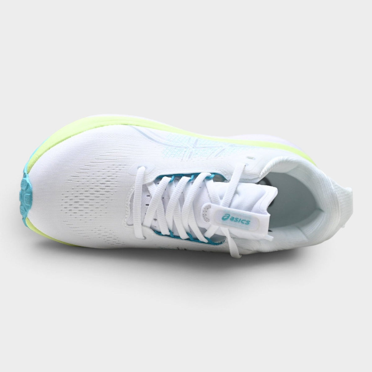 ASICS GEL-KAYANO 33 Men's Running Shoes – White/Energy Aqua