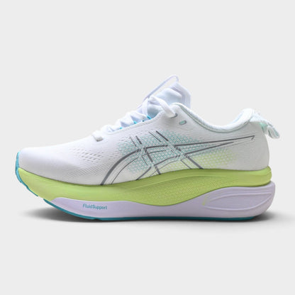 ASICS GEL-KAYANO 33 Men's Running Shoes – White/Energy Aqua