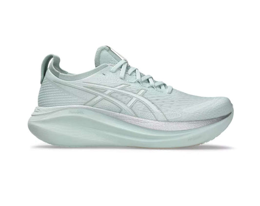 Asics GEL Nimbus 27 Mens Running Shoes – Pure Aqua/White 300