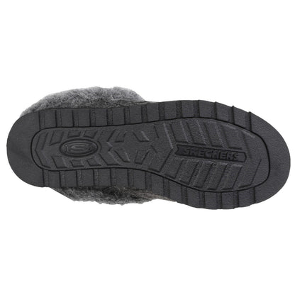 Skechers Womens Keepsakes Ice Angel Mule Slippers - Charcoal