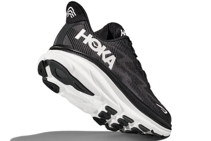 Hoka Clifton 9 Lightweight Cushioned Breathable Running Shoes – Black
