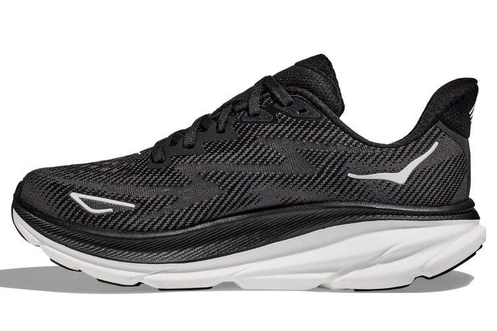 Hoka Clifton 9 Lightweight Cushioned Breathable Running Shoes – Black