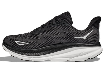 Hoka Clifton 9 Lightweight Cushioned Breathable Running Shoes – Black