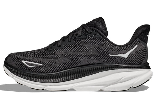 Hoka Clifton 9 Lightweight Cushioned Breathable Running Shoes – Black