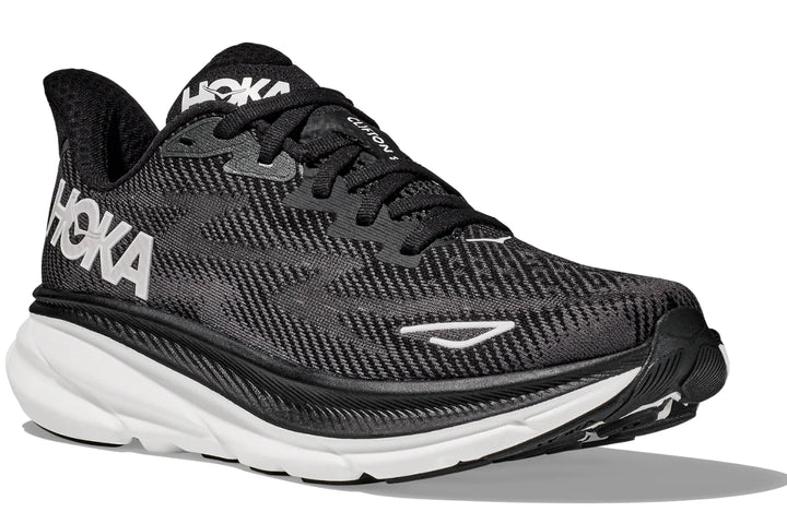 Hoka Clifton 9 Lightweight Cushioned Breathable Running Shoes – Black