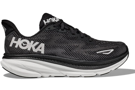 Hoka Clifton 9 Lightweight Cushioned Breathable Running Shoes – Black